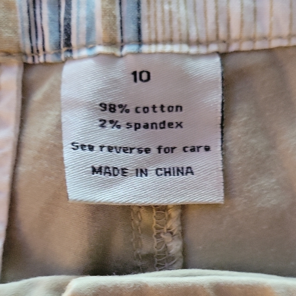 Blue Epic Bermuda Shorts with Exaggerated Thread Detail - Picture 5 of 5